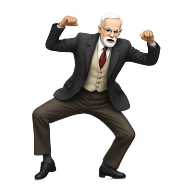 Zigmund Freud dance twerk sticker