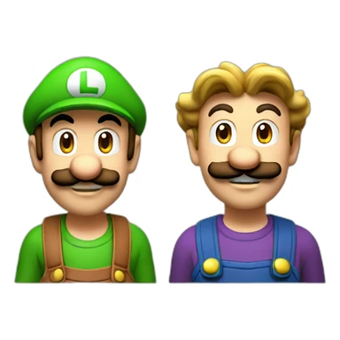 Mario bros y Luigi  sticker