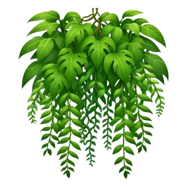 tropical jungle lianas hanging sticker