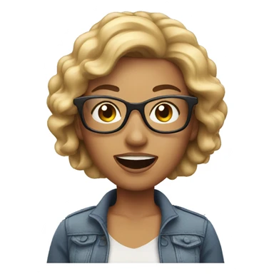 woman taking a selfie picture sticker