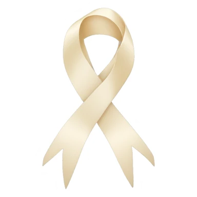 cream color ribbon  sticker