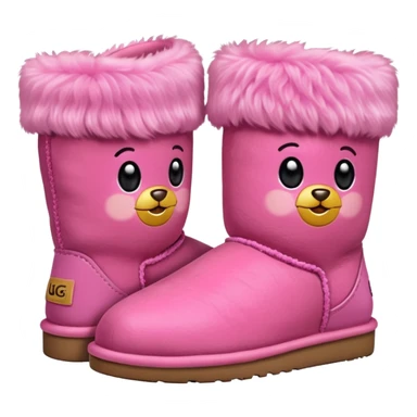 pink ugs simple sticker