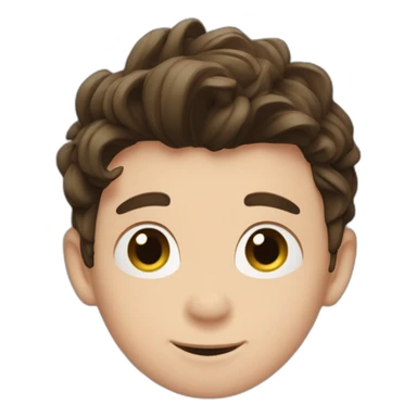 Tom Holland with short haïr cut sticker