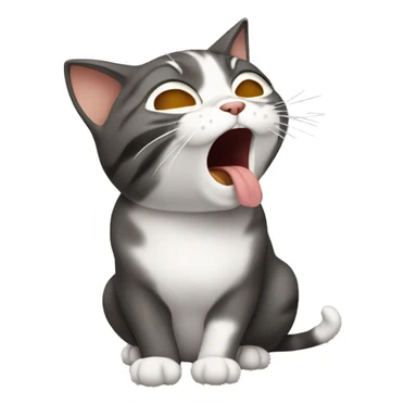 Cat sneezing  sticker