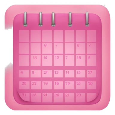 Pink calendar for November  sticker