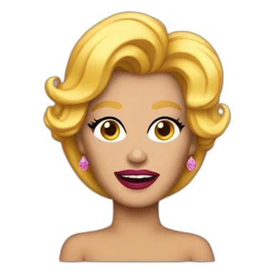 trump as a drag queen sticker