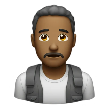 Man super tired sticker