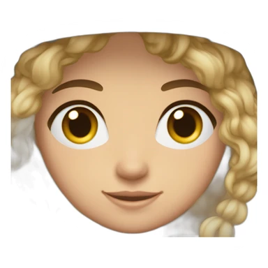cara blanca pelo punta castaño ojos marones y cascos ps5 sticker
