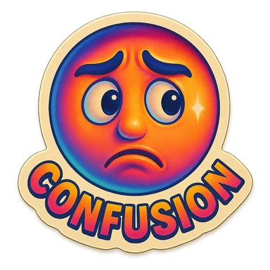 confusion  sticker