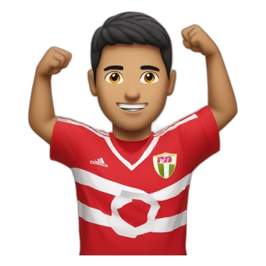 peruvian soccer supporter sticker