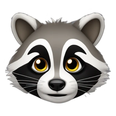 racoon using iphone sticker