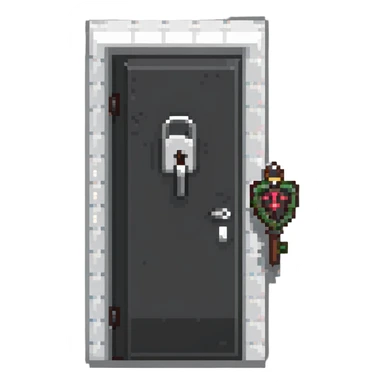 door being unlocked sticker