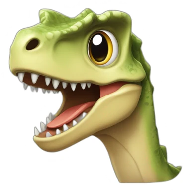 Dinosaure qui nage sticker
