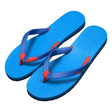A pair of cool beach slippers sticker