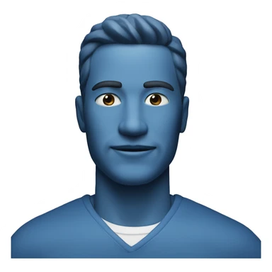 men's cologne blue color sticker