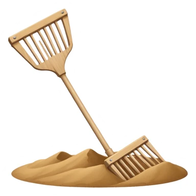sand rake sticker