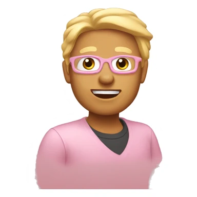 Light pink Monday  sticker