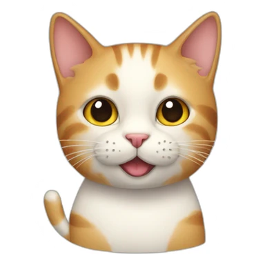 A cat with a chupachuppa  sticker