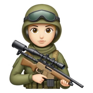 the white death sniper  sticker