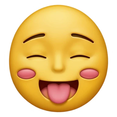 dead emoji but with tongue on mouth sticker