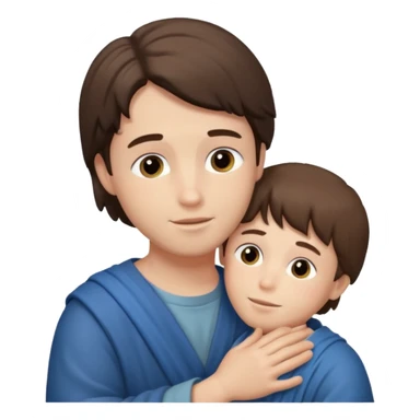 Niño abrazando a Jesús  sticker