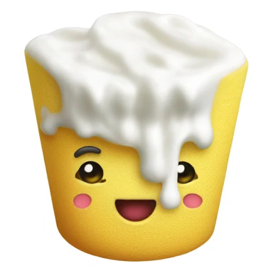 Yogurt kitchen sponge sticker
