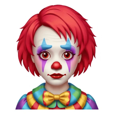 sad clowns sticker