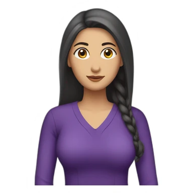 Armenian women in purple clothing in the bus sticker