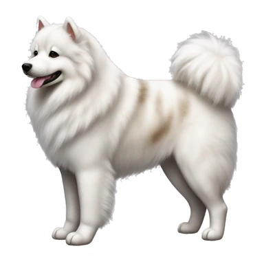 Brindle Samoyed with brindle fur sticker