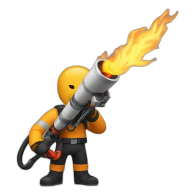 nice flamethrower sticker
