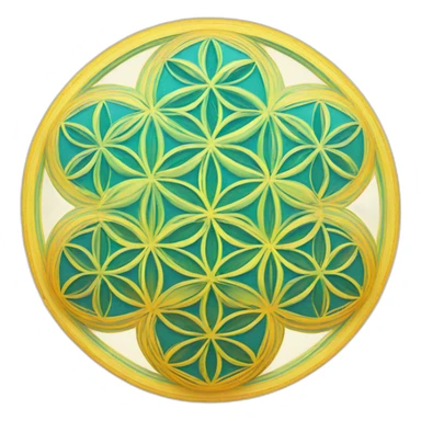 flower of life (sacred geometry) sticker