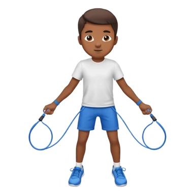 Boy with Skipping Rope pose sticker