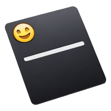 A black card and a white card without print sticker