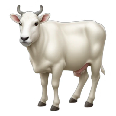 Une chèvre en rhinocéros sticker