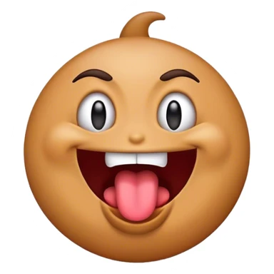 emoji that has its toungue out and is shaking head really crazy, so crazy emoji sticker