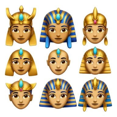 fammi una emoji che rappresenta tutti gli dei egizi sticker