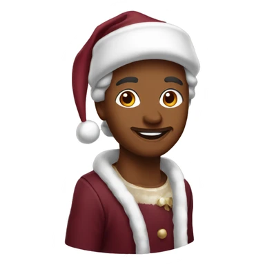 Burgundy Christmas  sticker