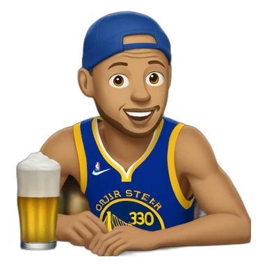Steph curry in a pub sticker