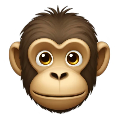 M monkey with a letter M simplistic sticker