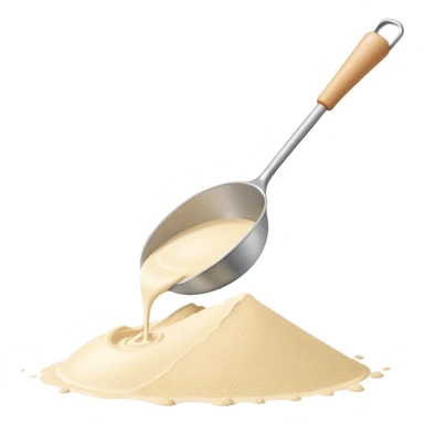 scoop of whey protein powder sticker