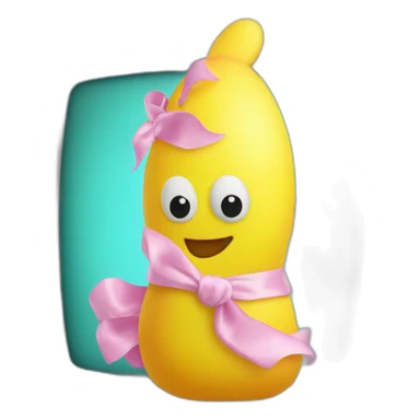 microwaved easter peep sticker