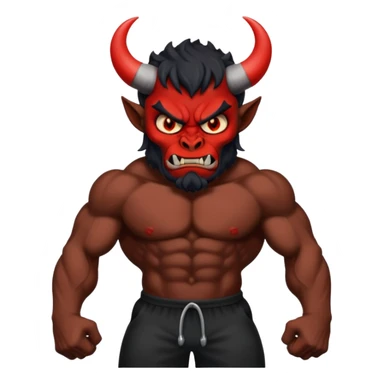 Black demon sticker
