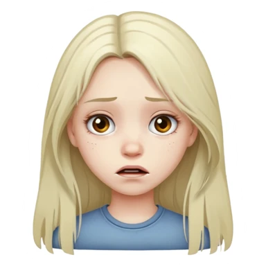 A girl choking herself sticker