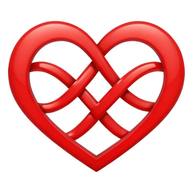 Heart up side ♾️ simble sticker