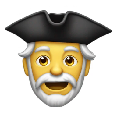 Old crazy pirate sticker