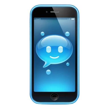 smartphone with a notification bubble sticker