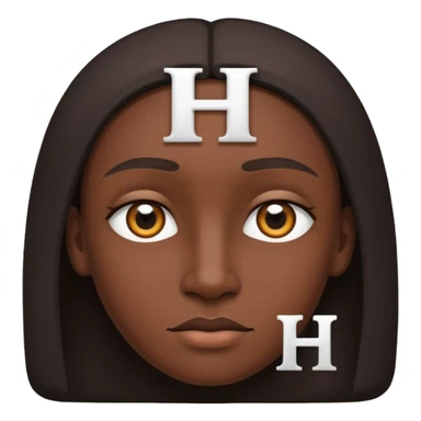 🥷🏽poneles los ojos todos blancos y en la frente ponele la H porfa sticker