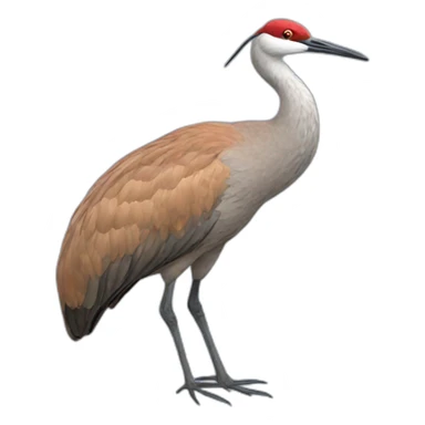 sandhill crane sticker