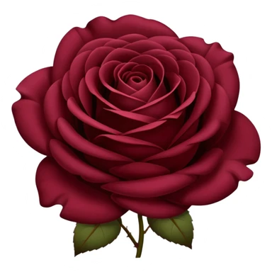 create a wine-colored rose sticker