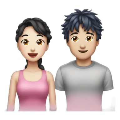 Sulli and Mike from monter inc sticker